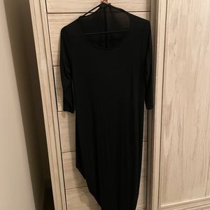 Suzy D London black asymmetrical dress. S/M.